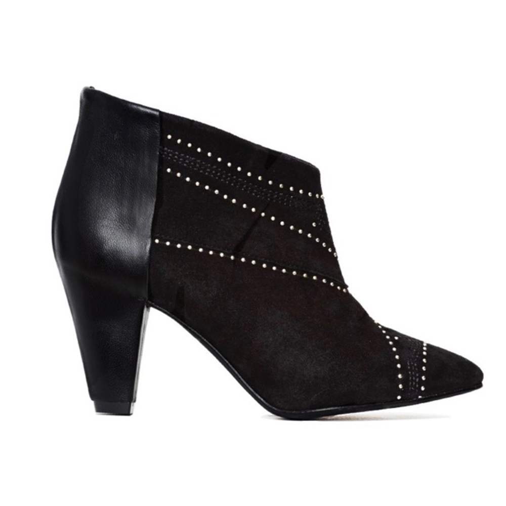 Anine Bing Black Irmelin Studded Heeled Booties